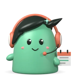 Bixi, la mascota de Botix, saludando con su agenda